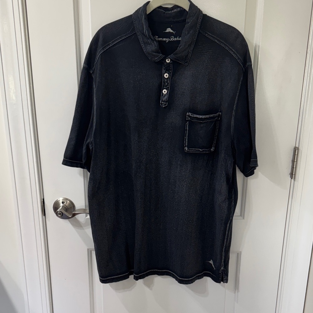 Tommy Bahama Charcoal Men's Polo Shirt
